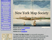 Tablet Screenshot of newyorkmapsociety.org